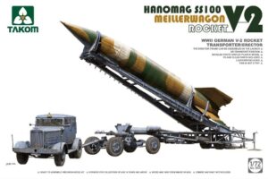 GERMAN V-2 ROCKET WITH TRANSPORTER/ERECTOR  (MEILLERWAGEN HANOMAG SS100) 1/72