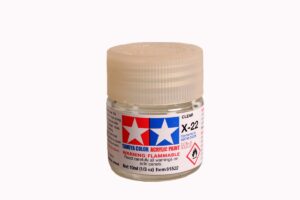 BARNIZ ACRÍLICO GLOSS (BRILLANTE)  X-22 TAMIYA  10ml.