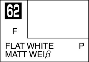 PINTURA MR. COLOR C62 FLAT WHITE (BLANCO MATE)