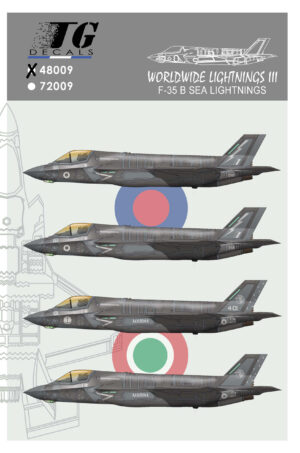 TG DECALS Calcas para F-35B Sea Lightnings 1/48