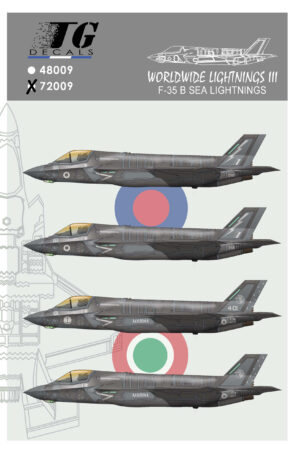 TG DECALS Calcas para F-35B Sea Lightnings 1/72