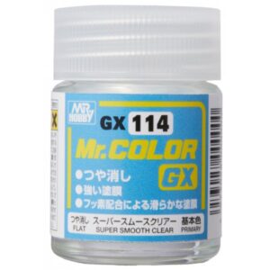 MR. COLOR GX114 SUPER SMOOTH CLEAR FLAT (MATE) 18ml.