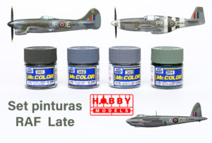 SET DE PINTURAS MR. COLOR WWII RAF LATE