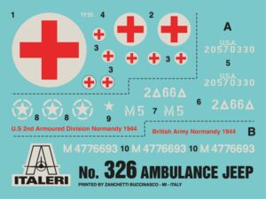 AMBULANCIA JEEP 4X4 1/4 TON.  DÍA D 1/35