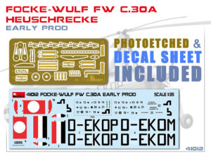 FOCKE-WULF FW C.30A HEUSCHRECKE. EARLY PROD AUTOGYRO 1/35