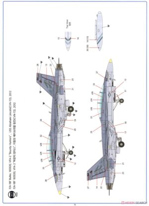 F-18F SUPER HORNET BOUNTY HUNTERS 1/72