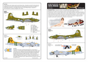 CALCAS PARA B-17 F/G FLYING FORTRESS 1/72