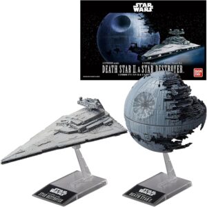 STAR WARS DEATH STAR II 1/2700000 & STAR DESTROYER 1/14500