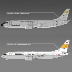 BOEING 737 COLOMBIAN AIR FORCE 1/144