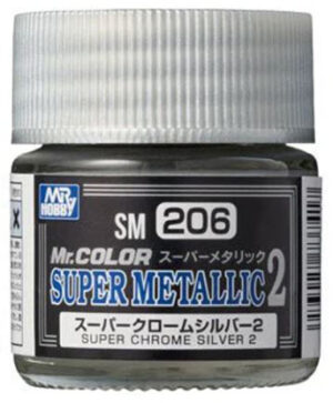 PINTURA MR. COLOR 206 SUPER METALLIC 2 SUPER CHROME SILVER 2